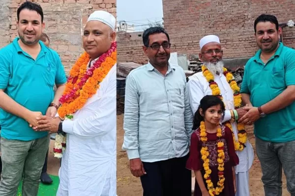 हज यात्रियों का स्वागत